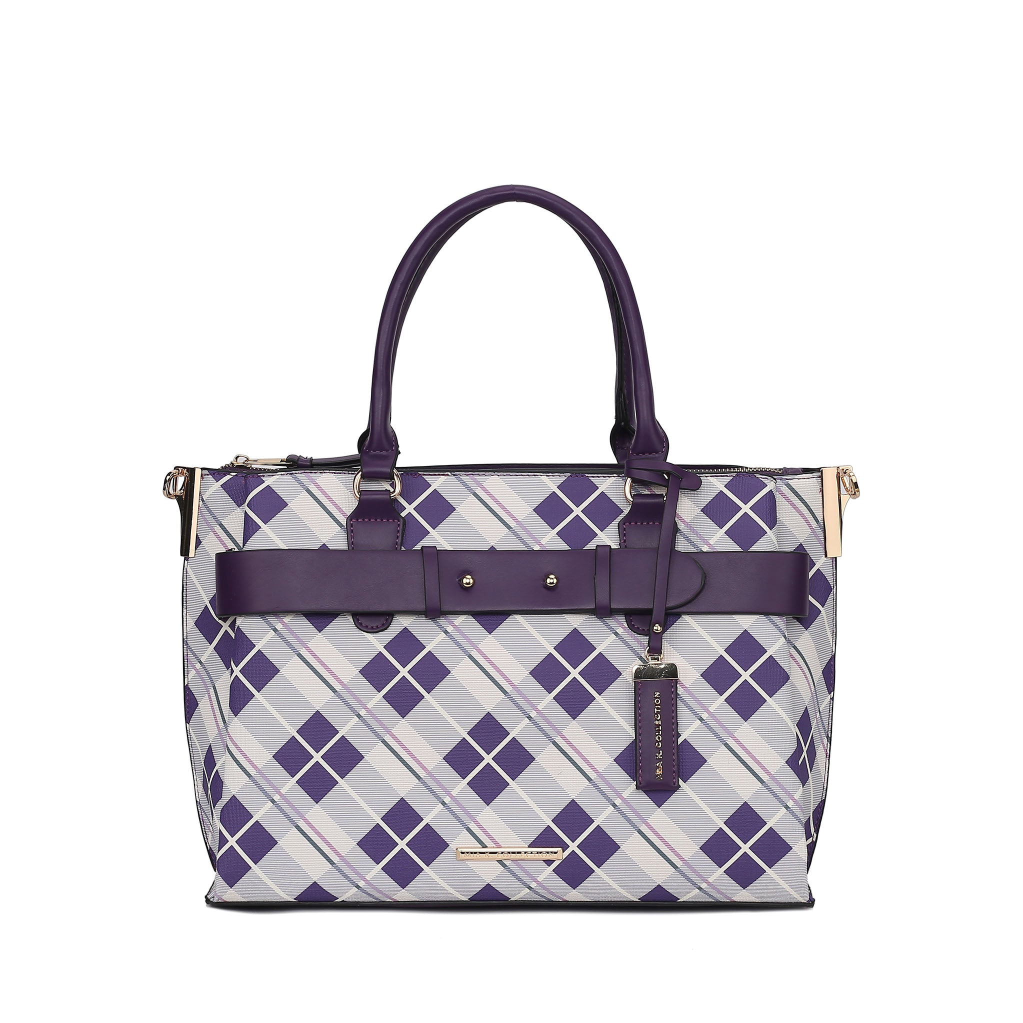 Vivian Plaid Shoulder Bag - Image 9