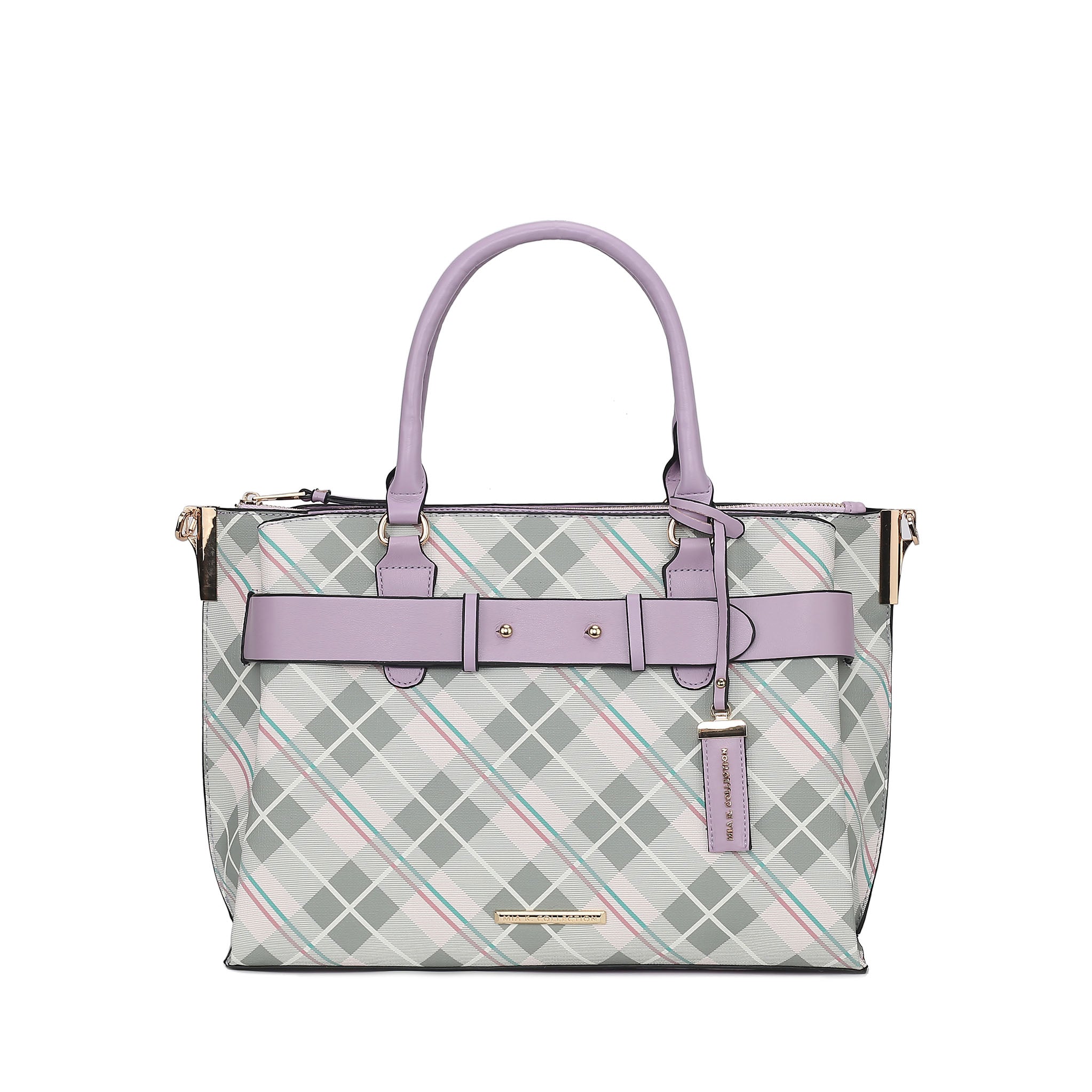 Vivian Plaid Shoulder Bag - Image 10