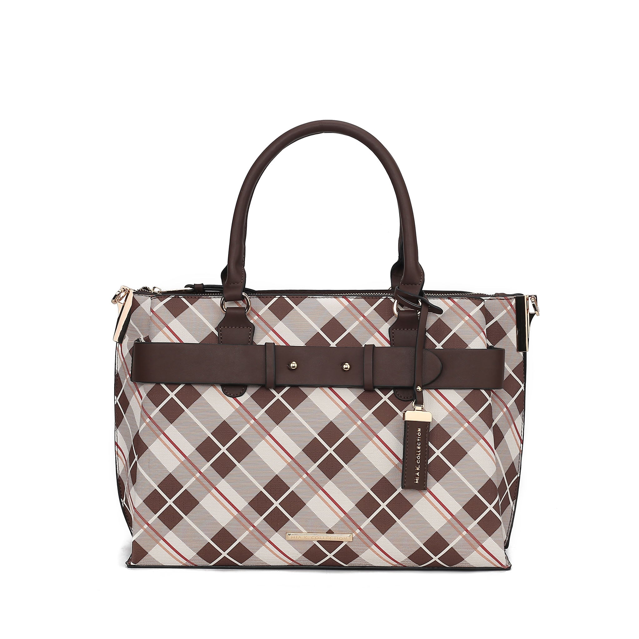 Vivian Plaid Shoulder Bag - Image 11