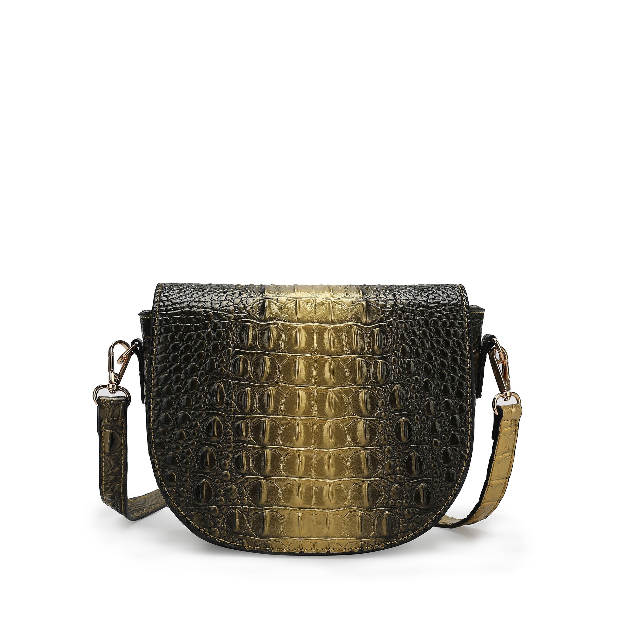 Amalia Croc-Embossed Crossbody Bag - Image 7
