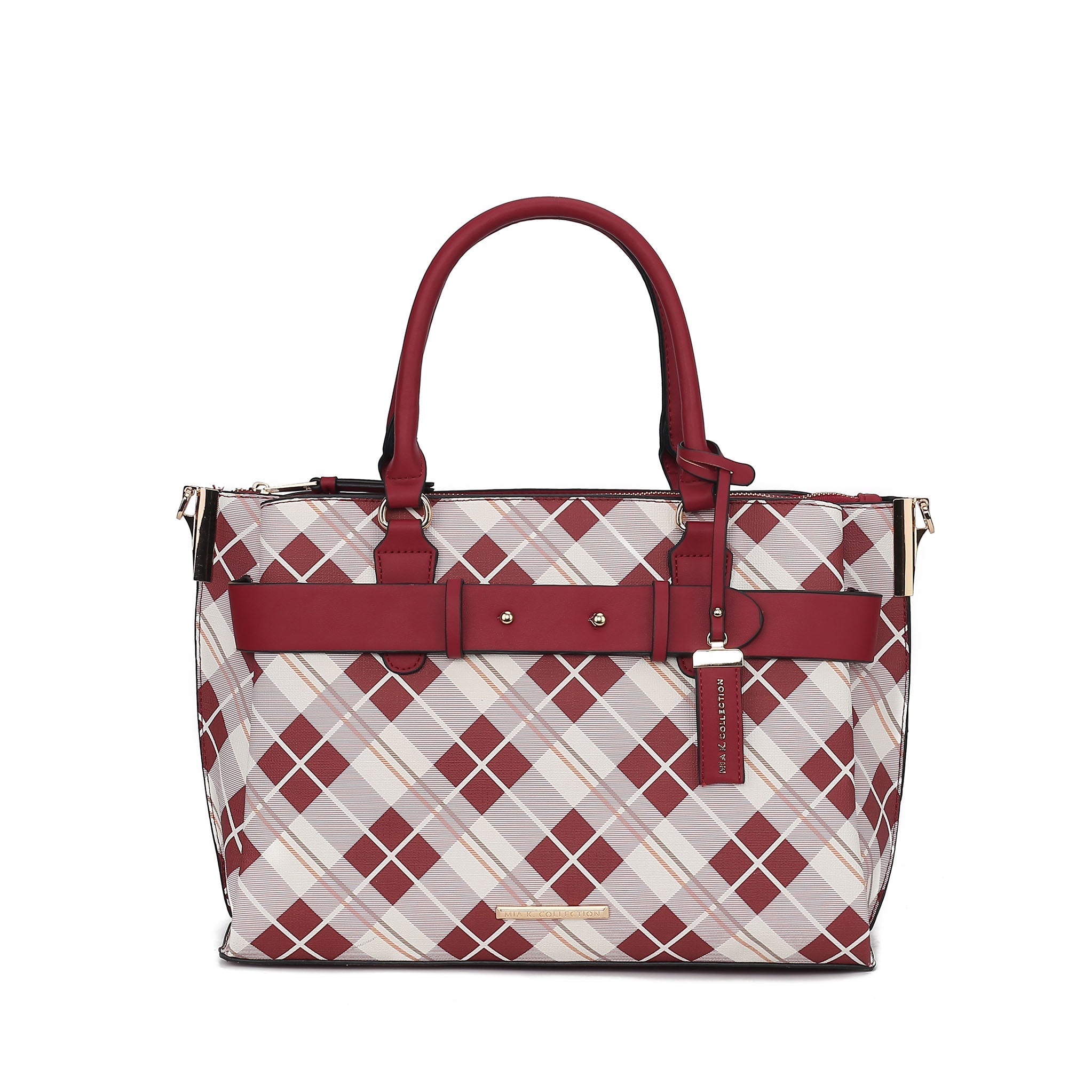 Vivian Plaid Shoulder Bag - Image 5