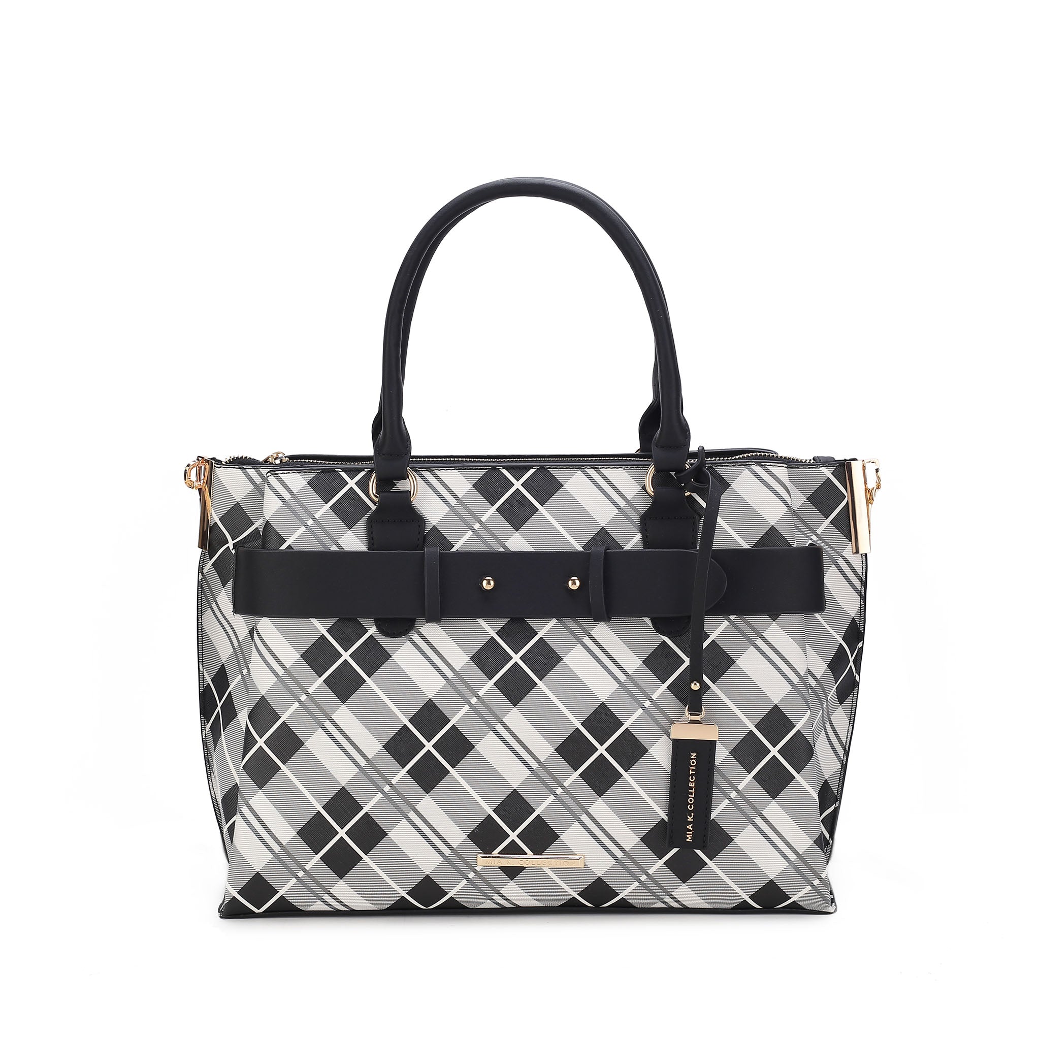 Vivian Plaid Shoulder Bag - Image 7