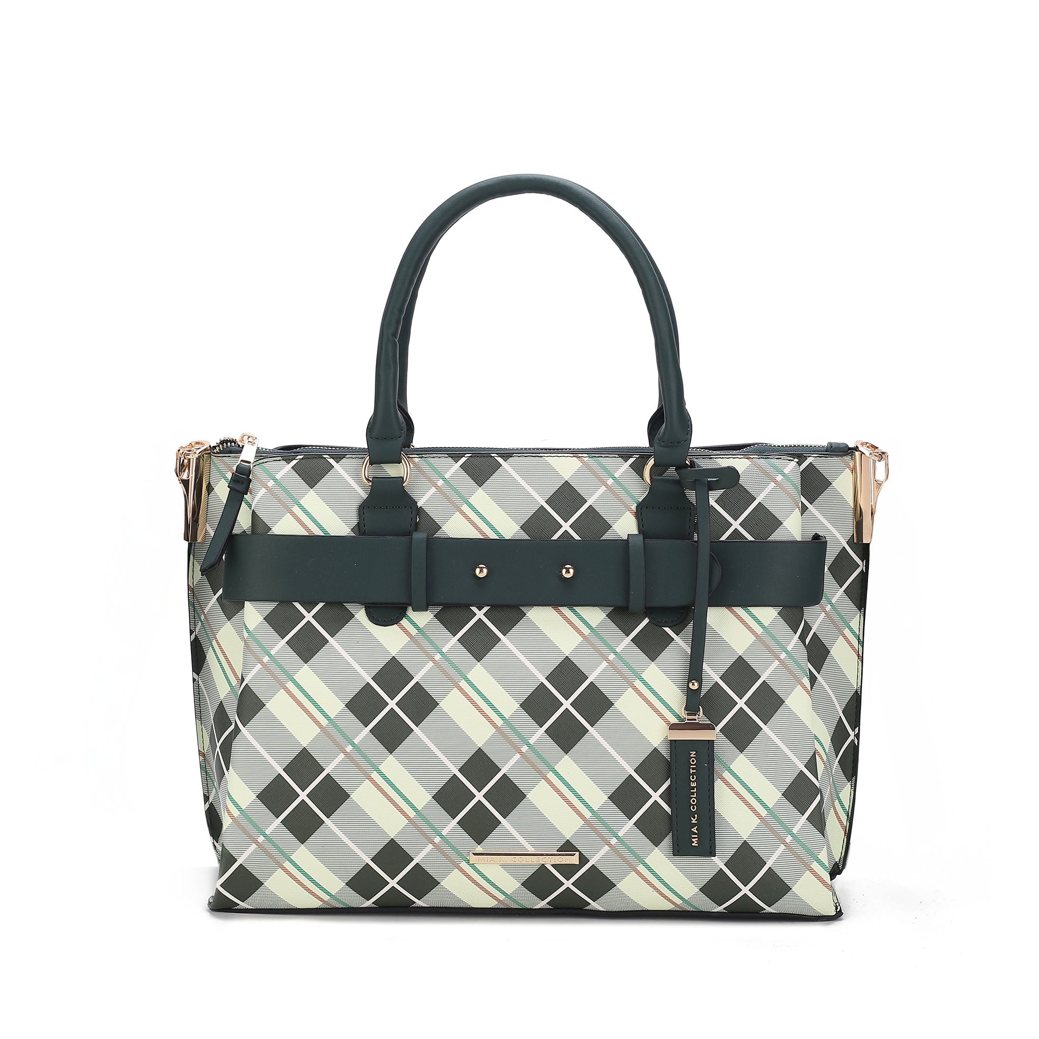 Vivian Plaid Shoulder Bag - Image 8