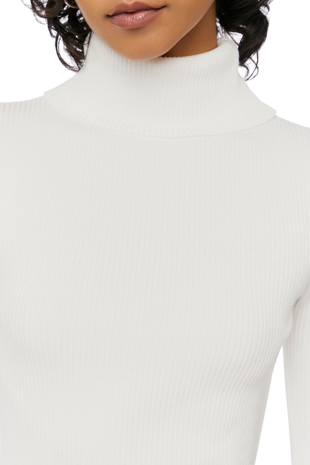 Ribbed Turtleneck Sweater-Knit Top - Image 34