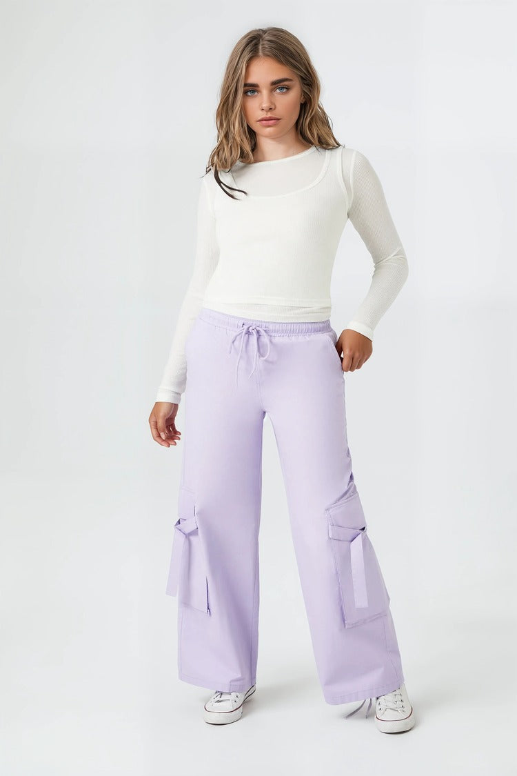 Twill High-Rise Utility Pants - Image 6