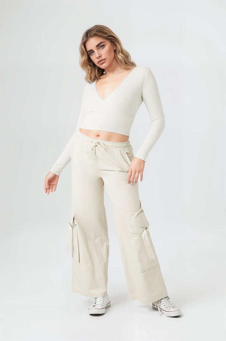 Twill High-Rise Utility Pants - Image 16