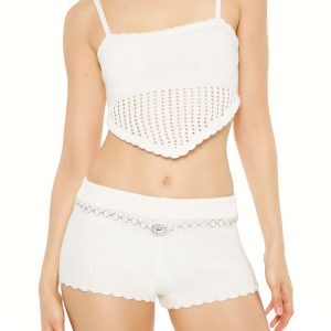 Cropped Crochet Cami