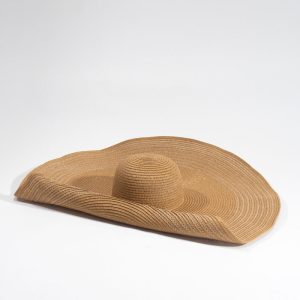 Wide-Brim Straw Sun Hat