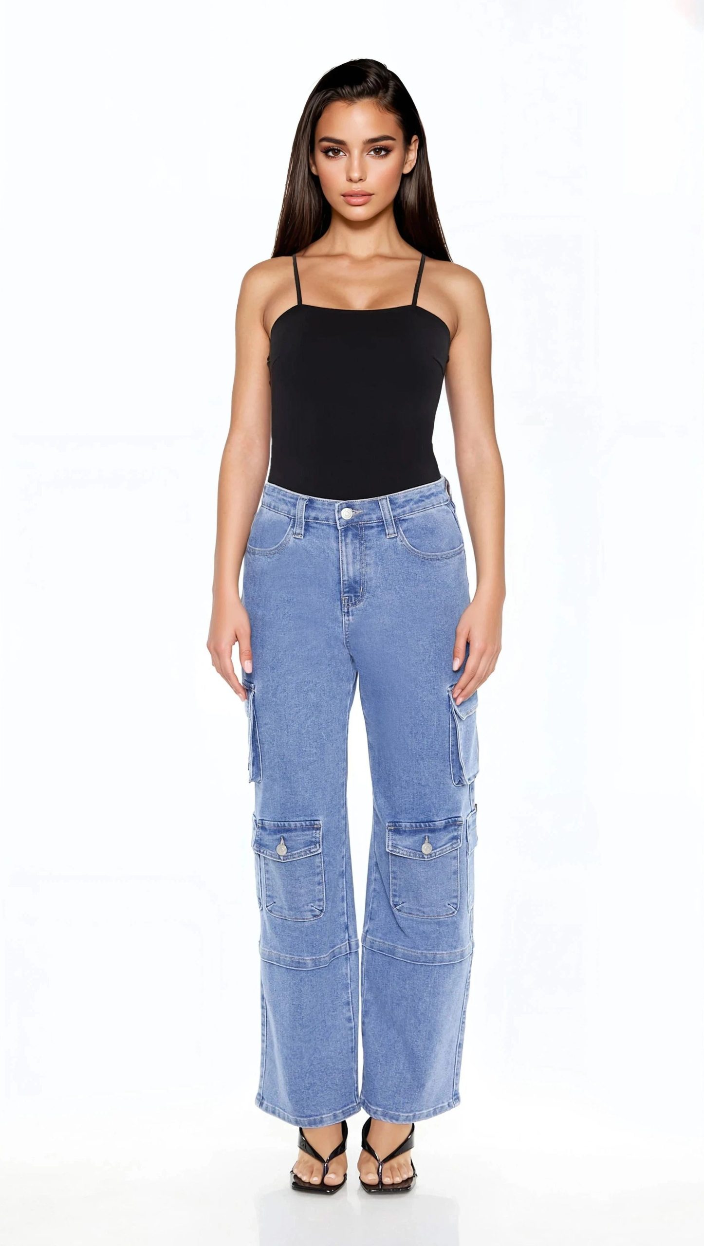 Ponte Knit Cami Bodysuit - Image 2