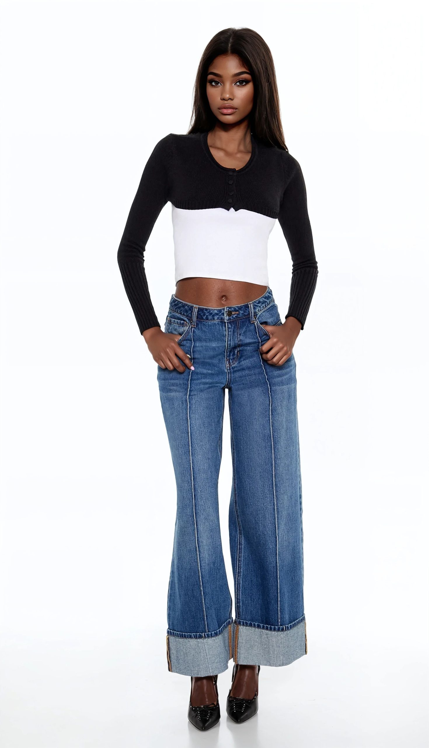 Shrug Cardigan Sweater - Image 2