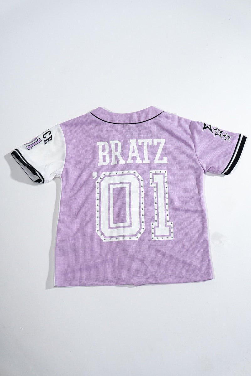 Kids Bratz Short-Sleeve Baseball Jersey - Image 2