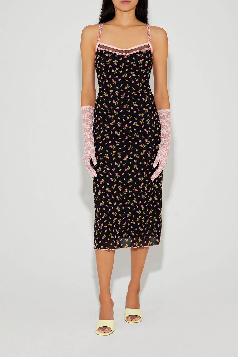 Betsey Johnson Floral Midi Dress