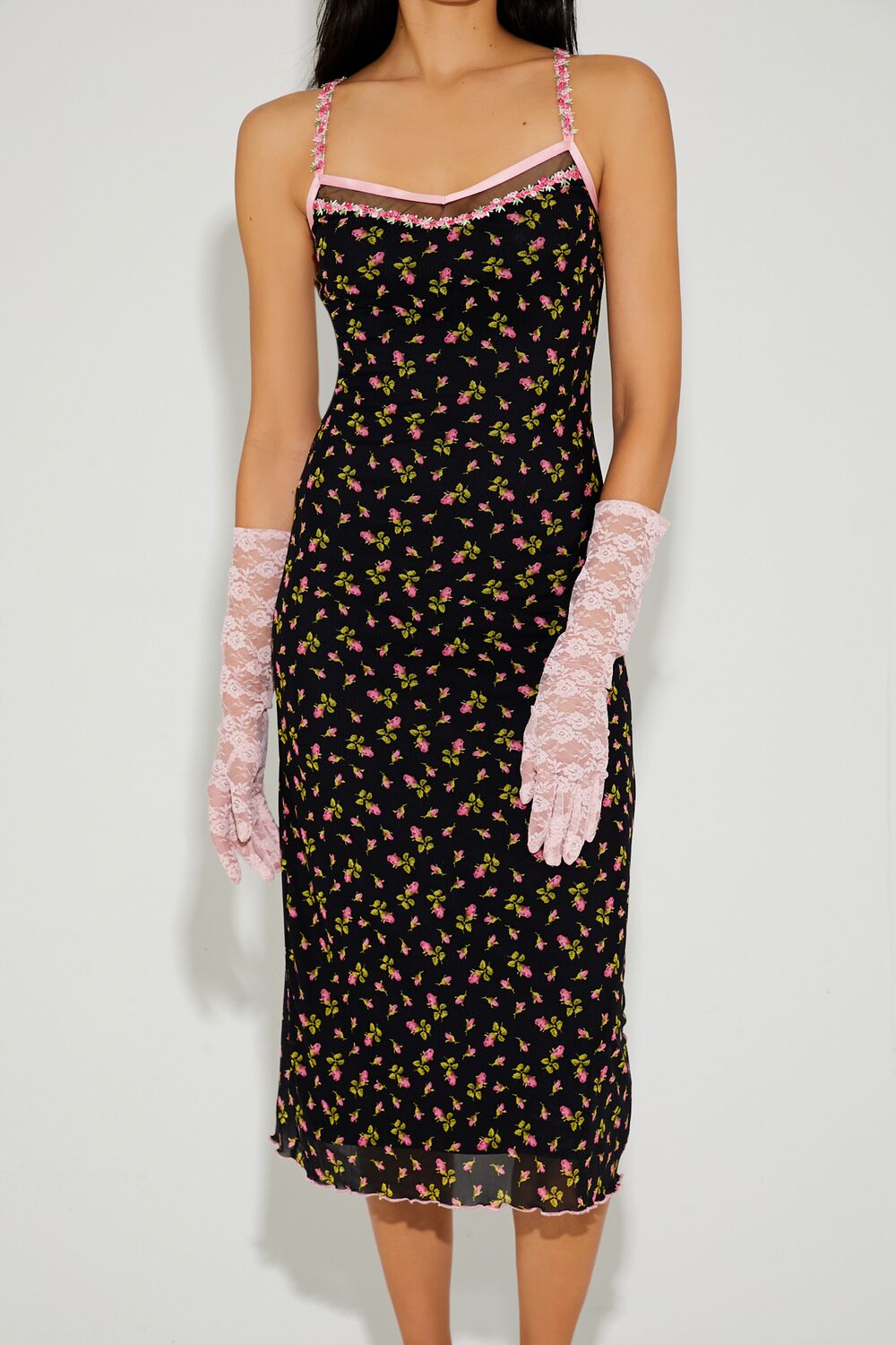 Betsey Johnson Floral Midi Dress - Image 2