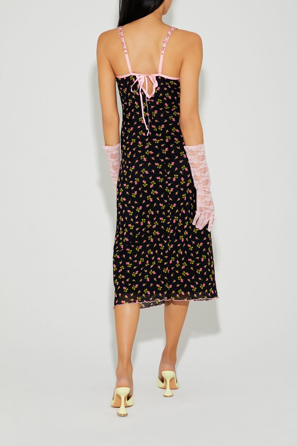 Betsey Johnson Floral Midi Dress - Image 4