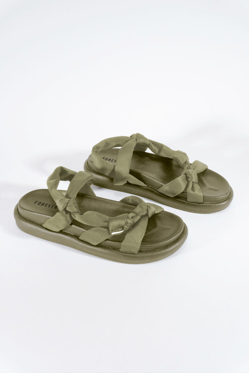 Knotted Platform Sandals - Image 3