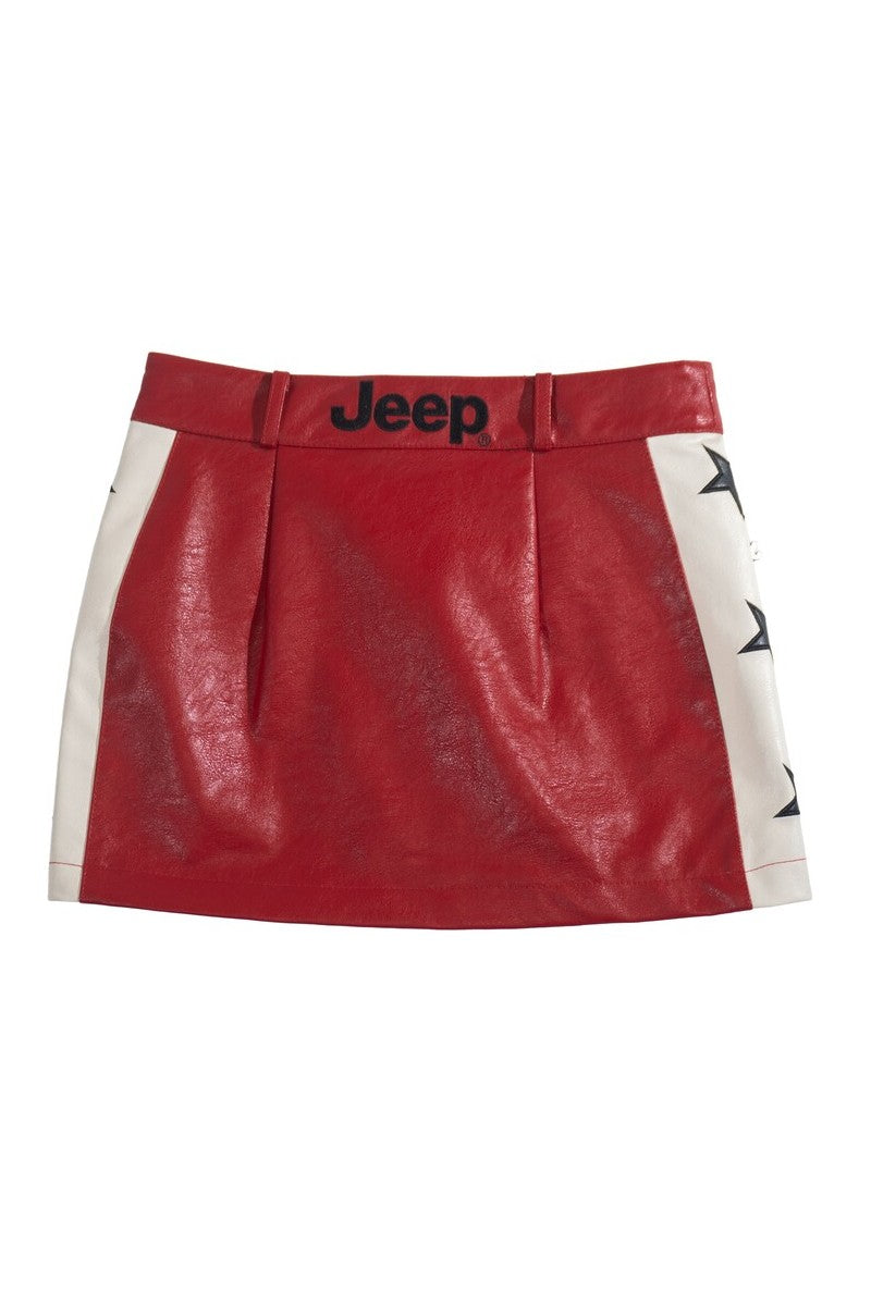 Jeep Faux Leather Mini Skirt - Image 2