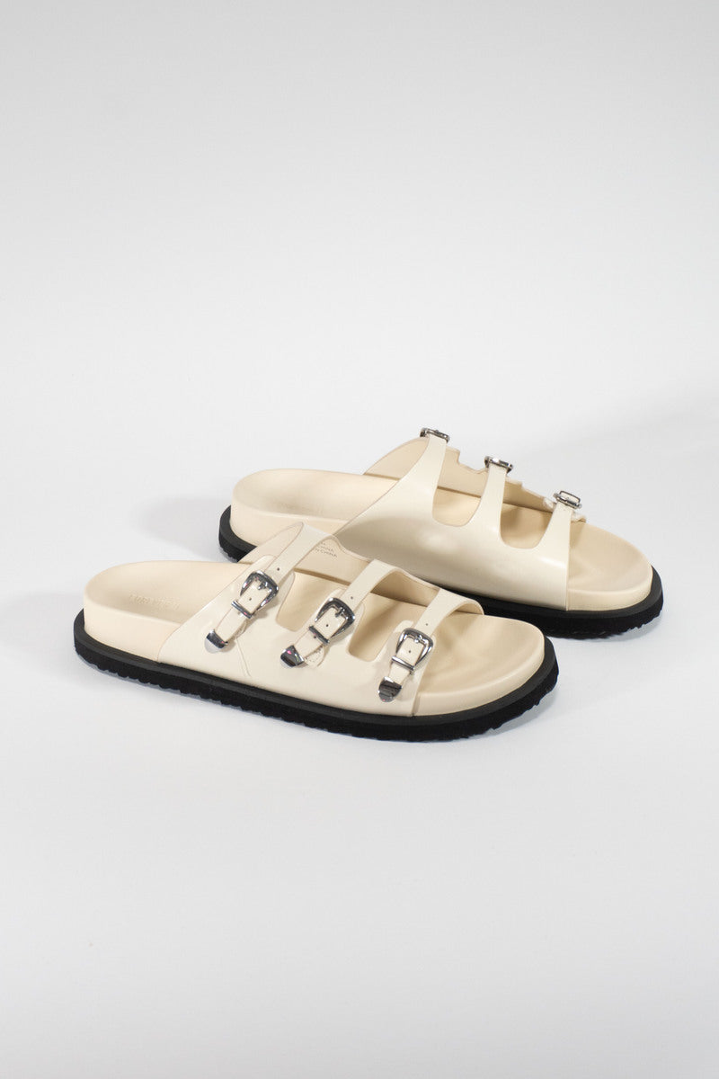 Chunky Faux Leather Sandals - Image 3