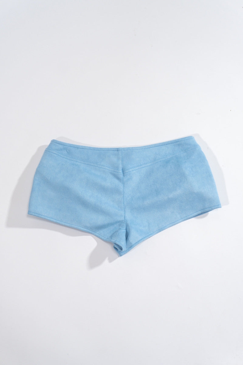 Rhinestone Buckle Low-Rise Shorts - Image 2