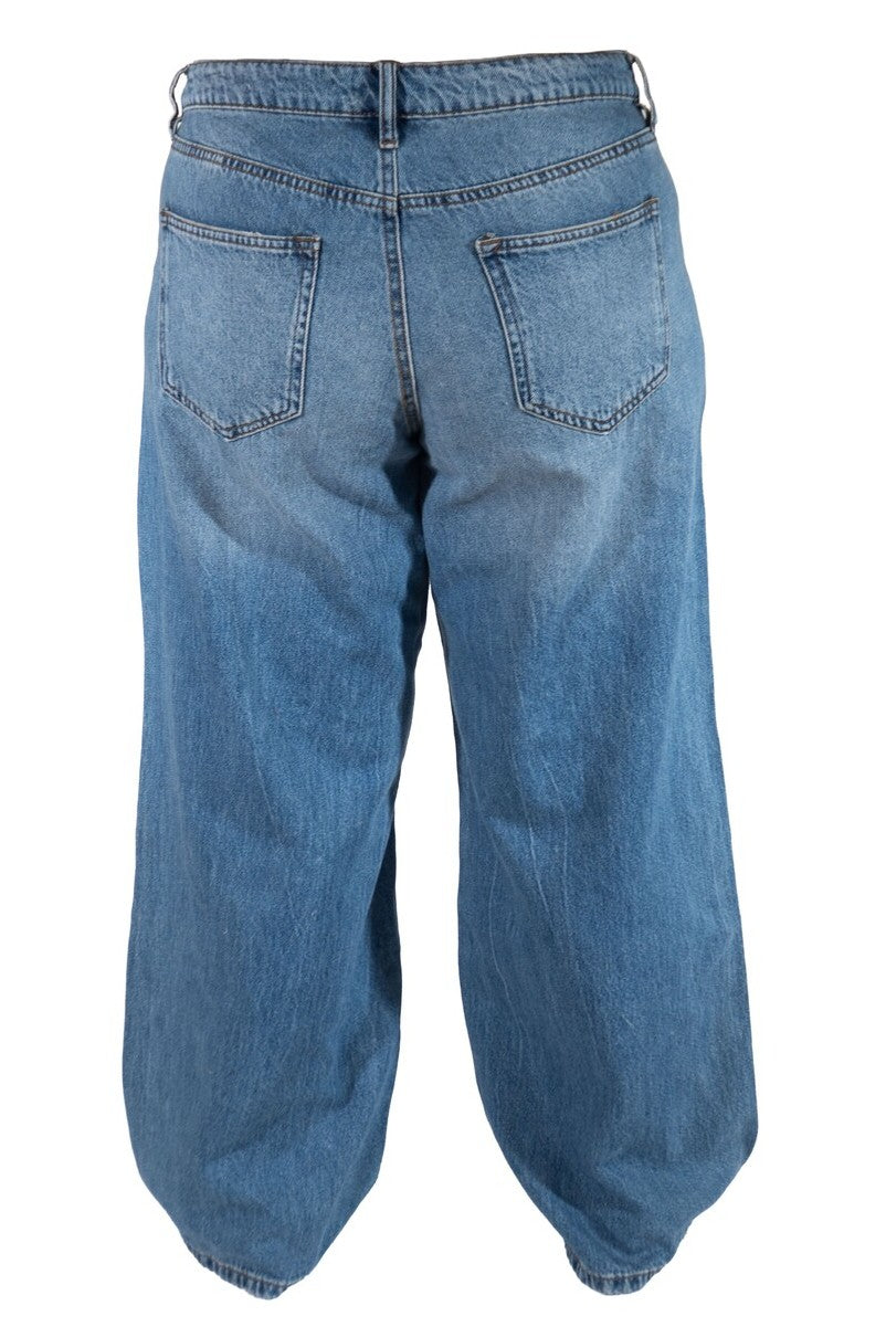 Plus Size Wide-Leg Denim Jeans - Image 2