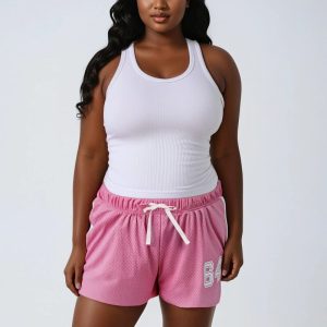 Plus Size Mesh 64 Athletic Shorts
