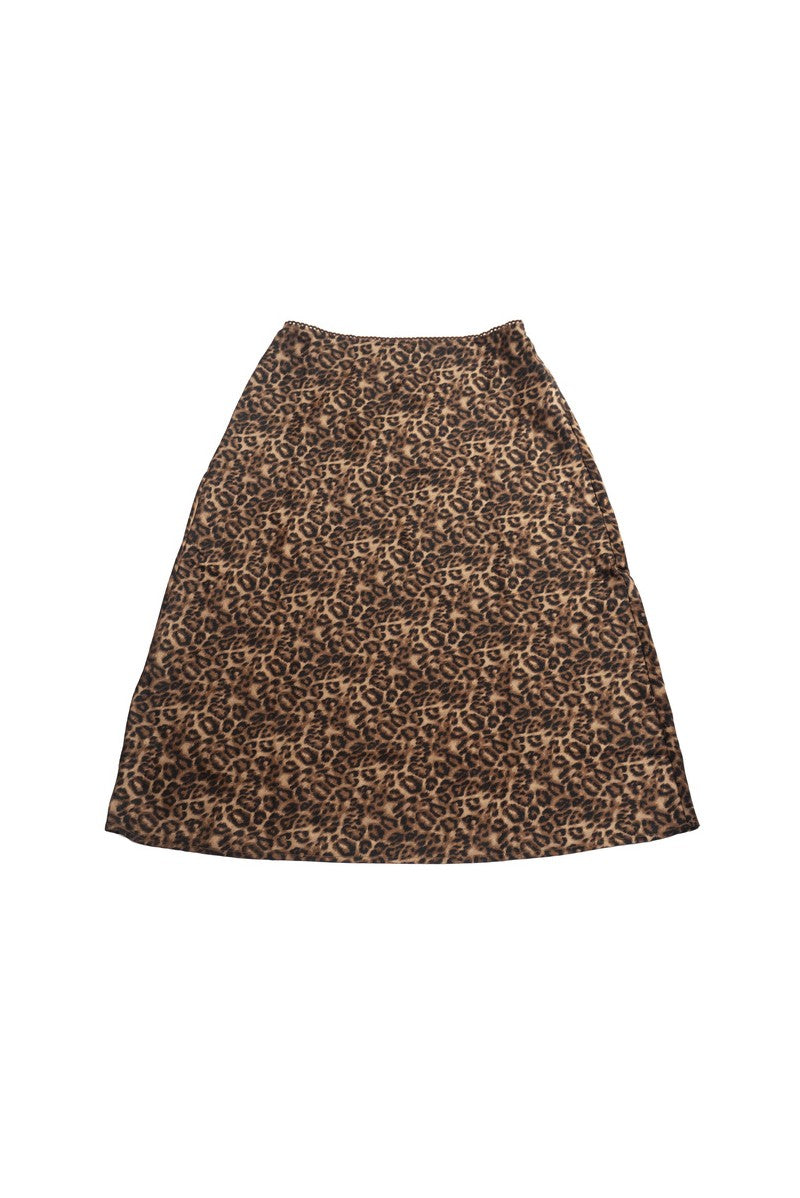 Plus Size Leopard Print Midi Skirt - Image 2