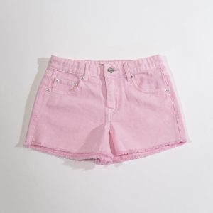 Distressed Denim Shorts