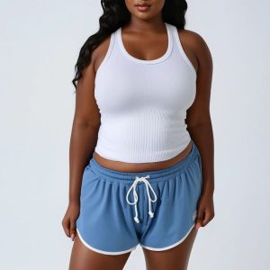 Plus Size Brooklyn Graphic Shorts