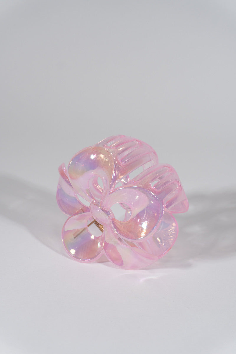 Iridescent Flower Hair Claw Clip - Image 4