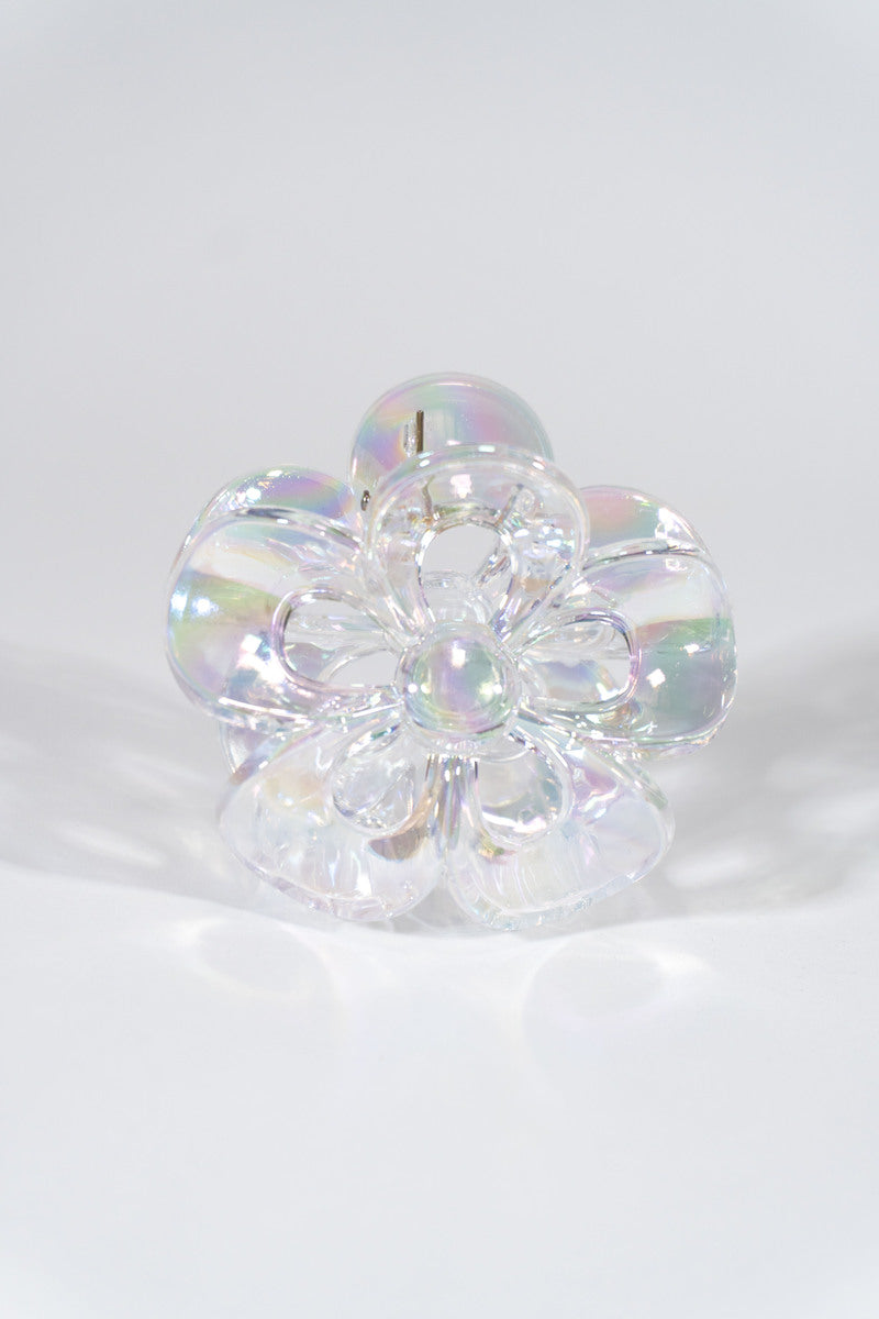 Iridescent Flower Hair Claw Clip - Image 5