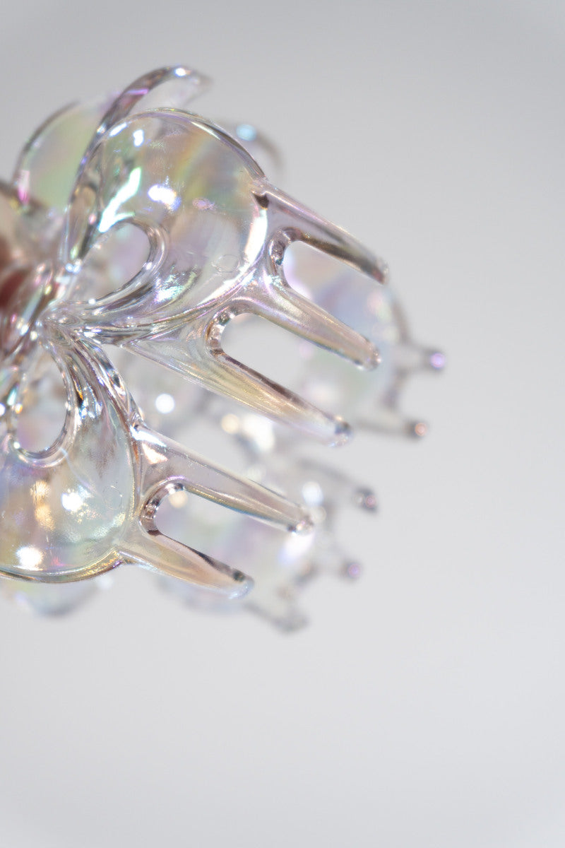 Iridescent Flower Hair Claw Clip - Image 6