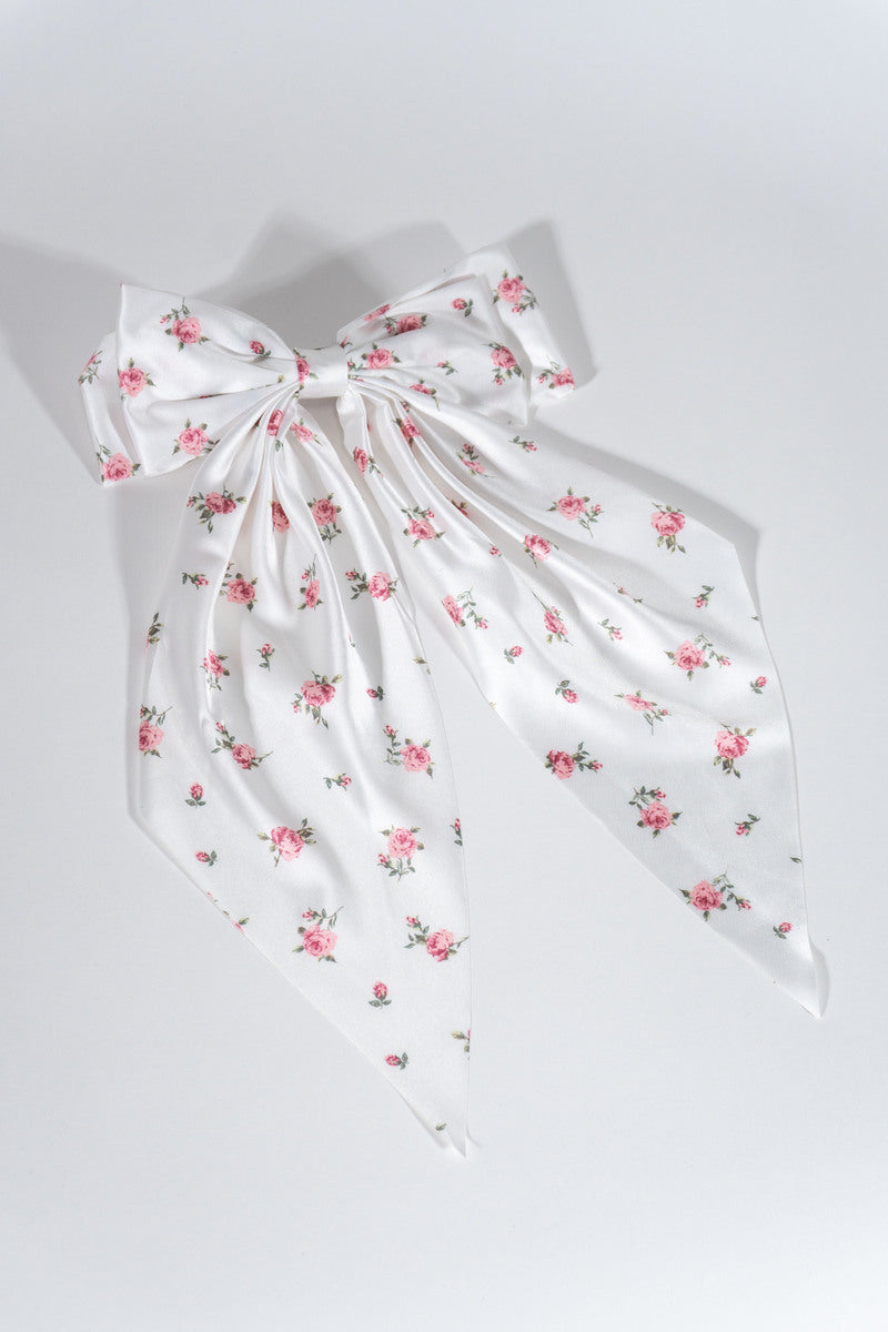 Printed Bow Hair Clip - Image 4