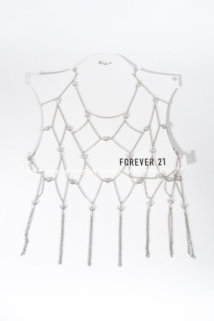 Rhinestone Drape Body Chain