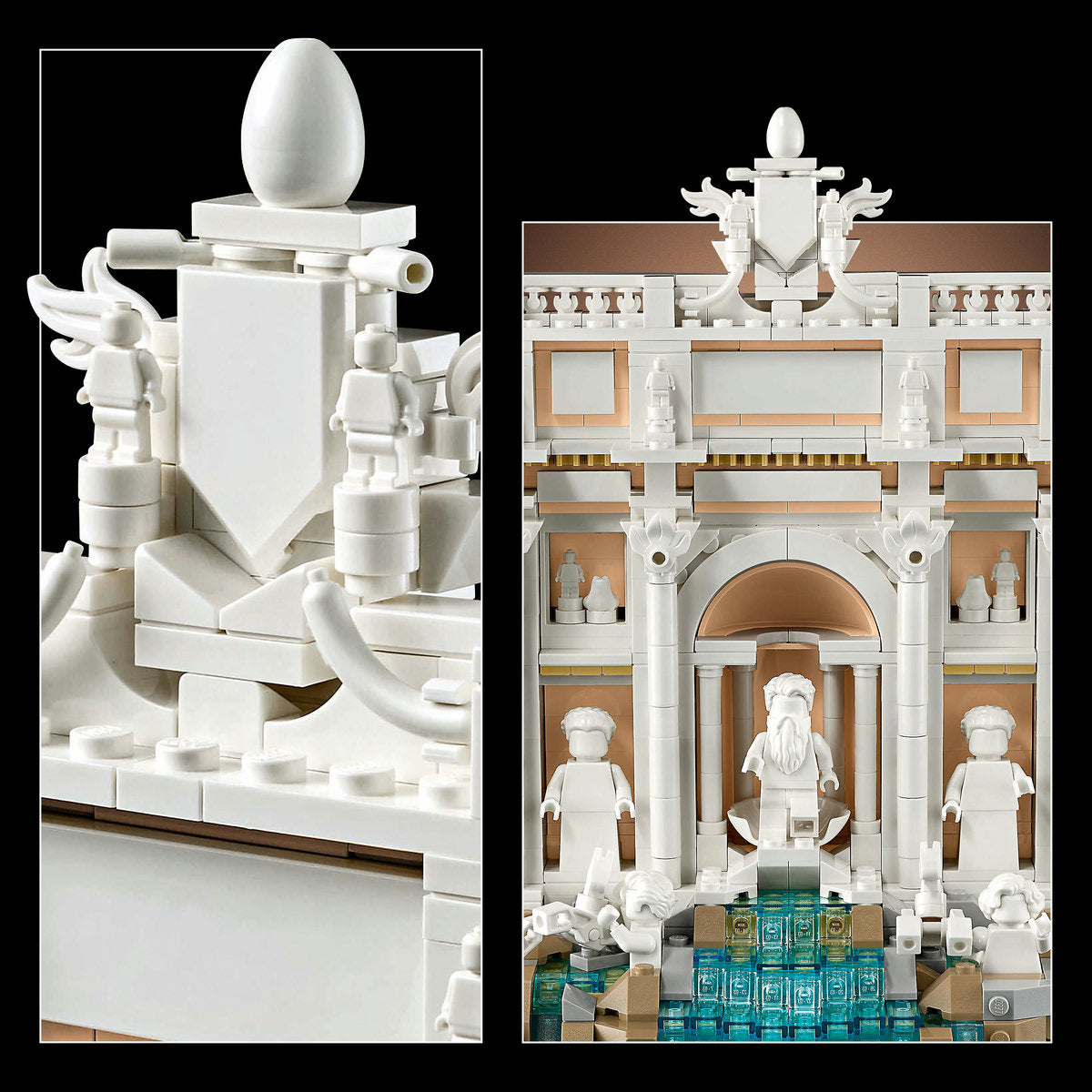 LEGO? Architecture Trevi Fountain Model. Italian Landmark Rome Memorabilia 21062 - Image 6