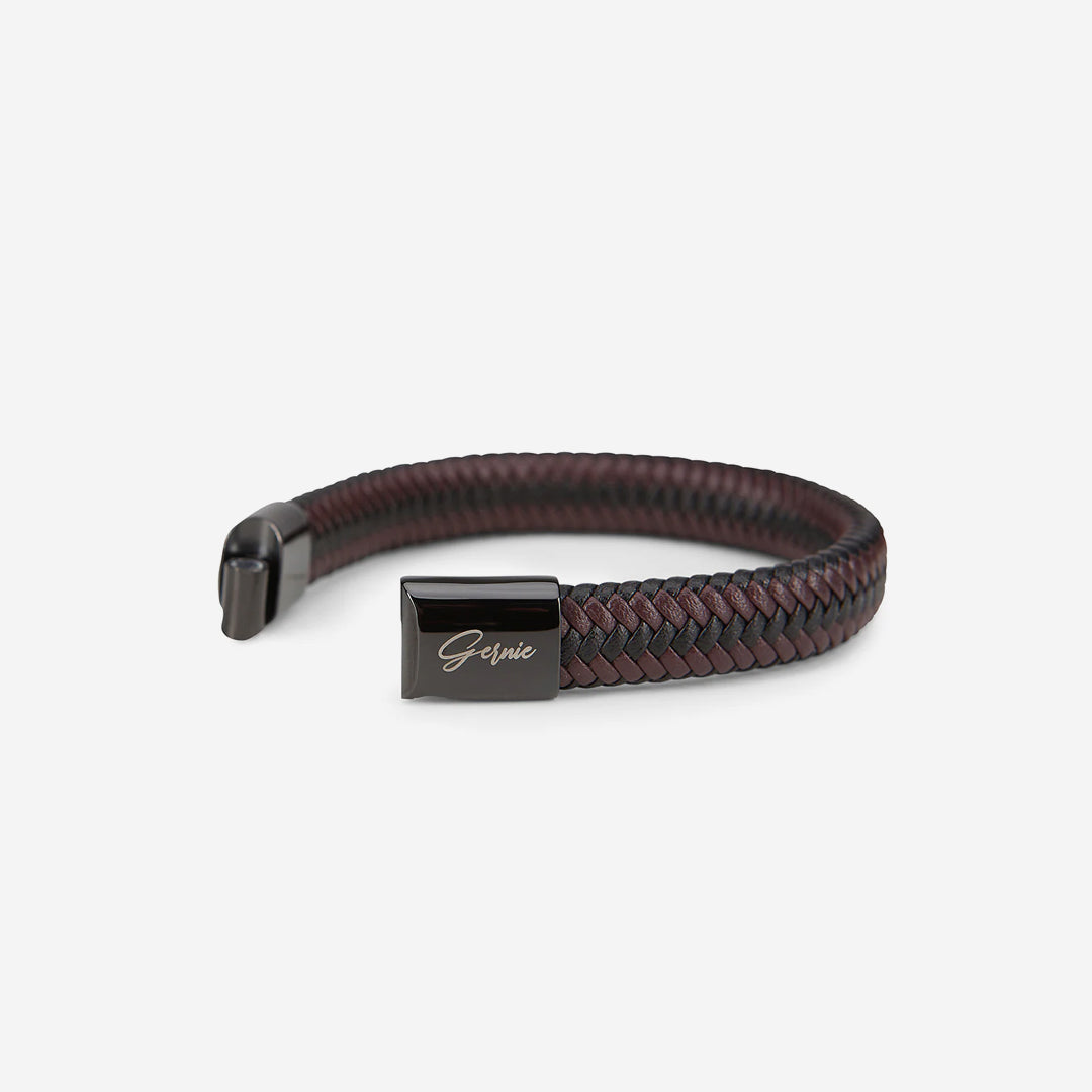 Men's Genuine Braided Leather Berkeley Bracelet - Image 3