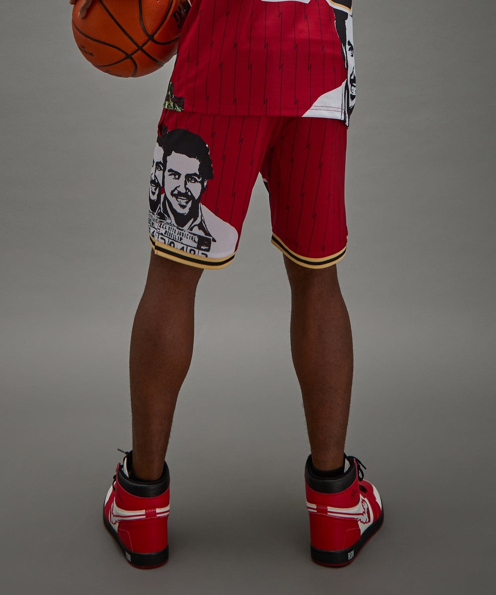 Pablo Basketball Shorts - Red - Image 8