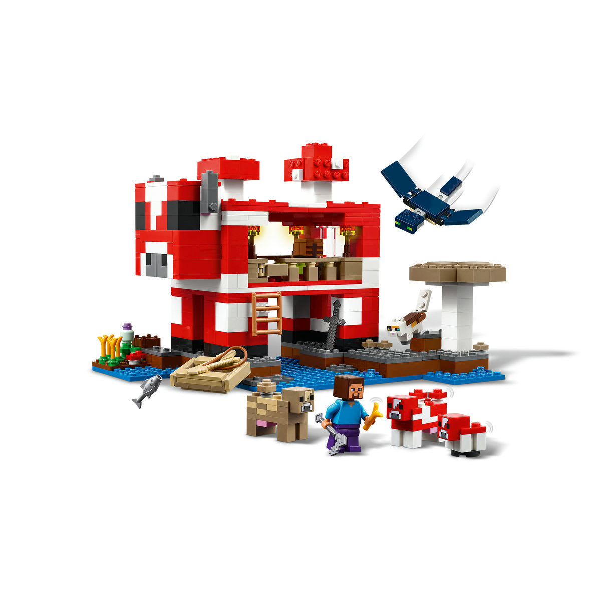 LEGO? Minecraft? the Mooshroom House Island Gamer Kit Toy for Kids 21270 - Image 11