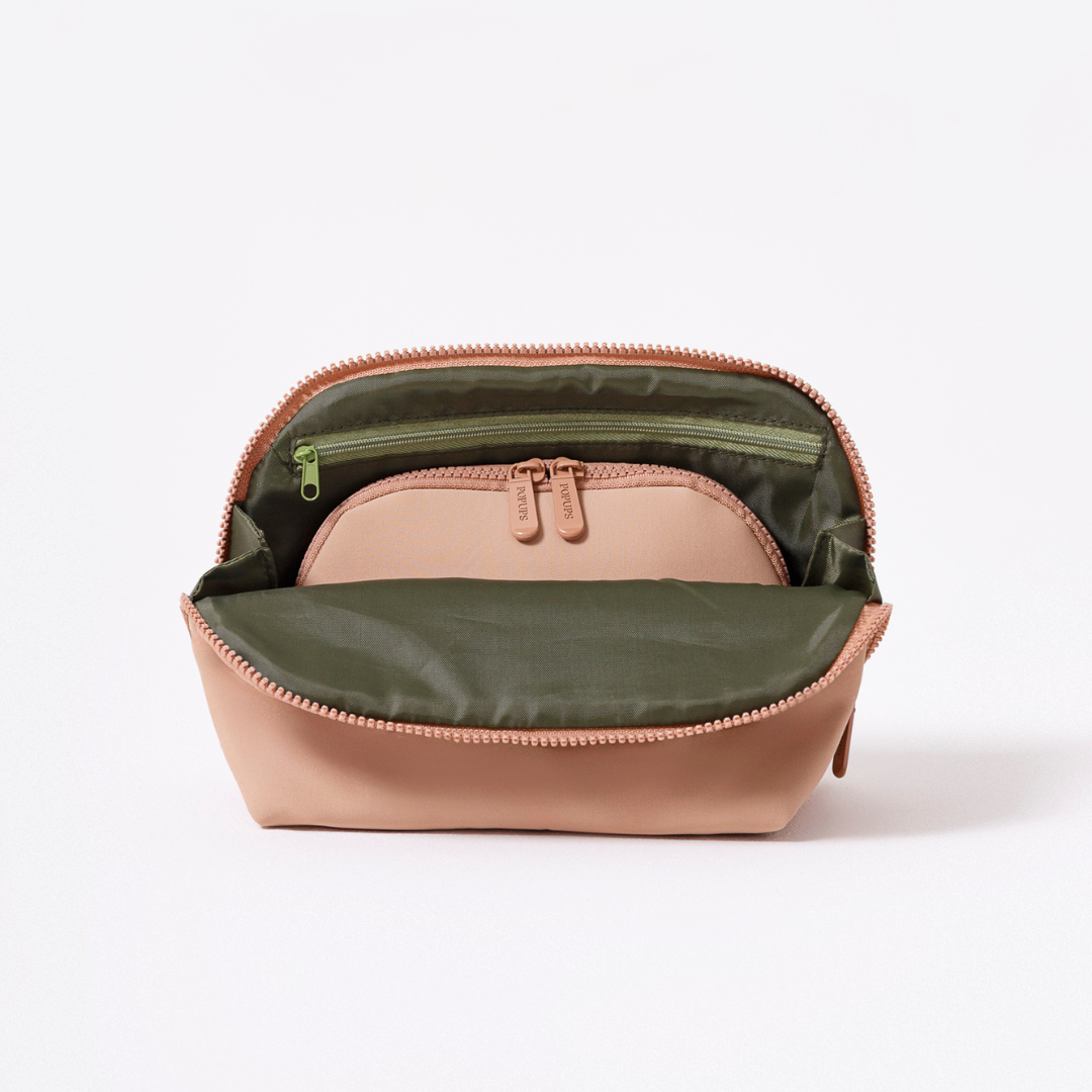 MAKEUP POUCH SET TAN - Image 3