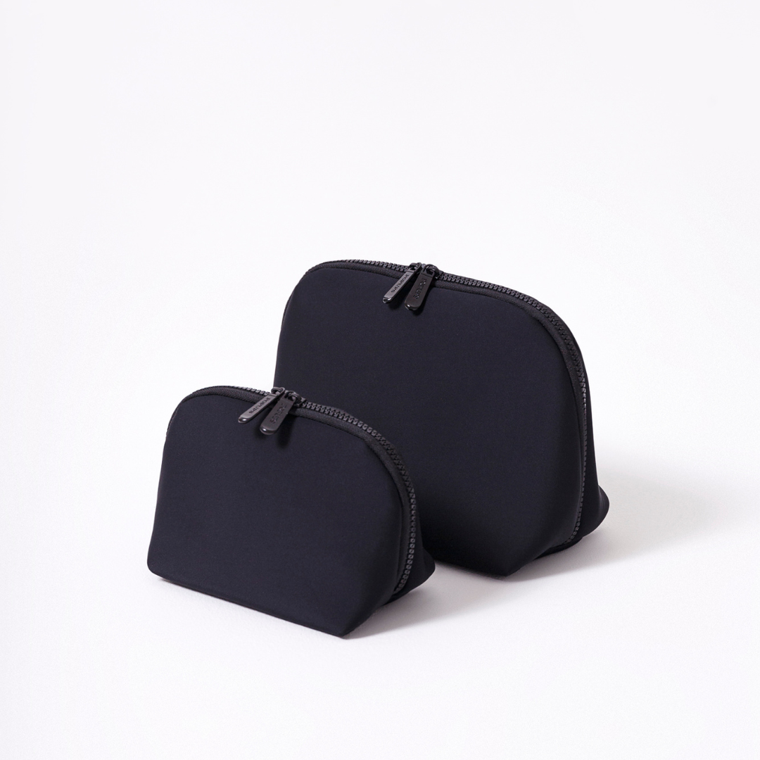 MAKEUP POUCH SET BLACK - Image 2