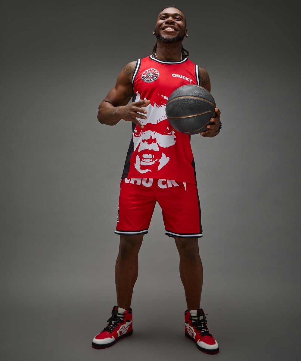 Chucky Basketball Short - Red - Image 2