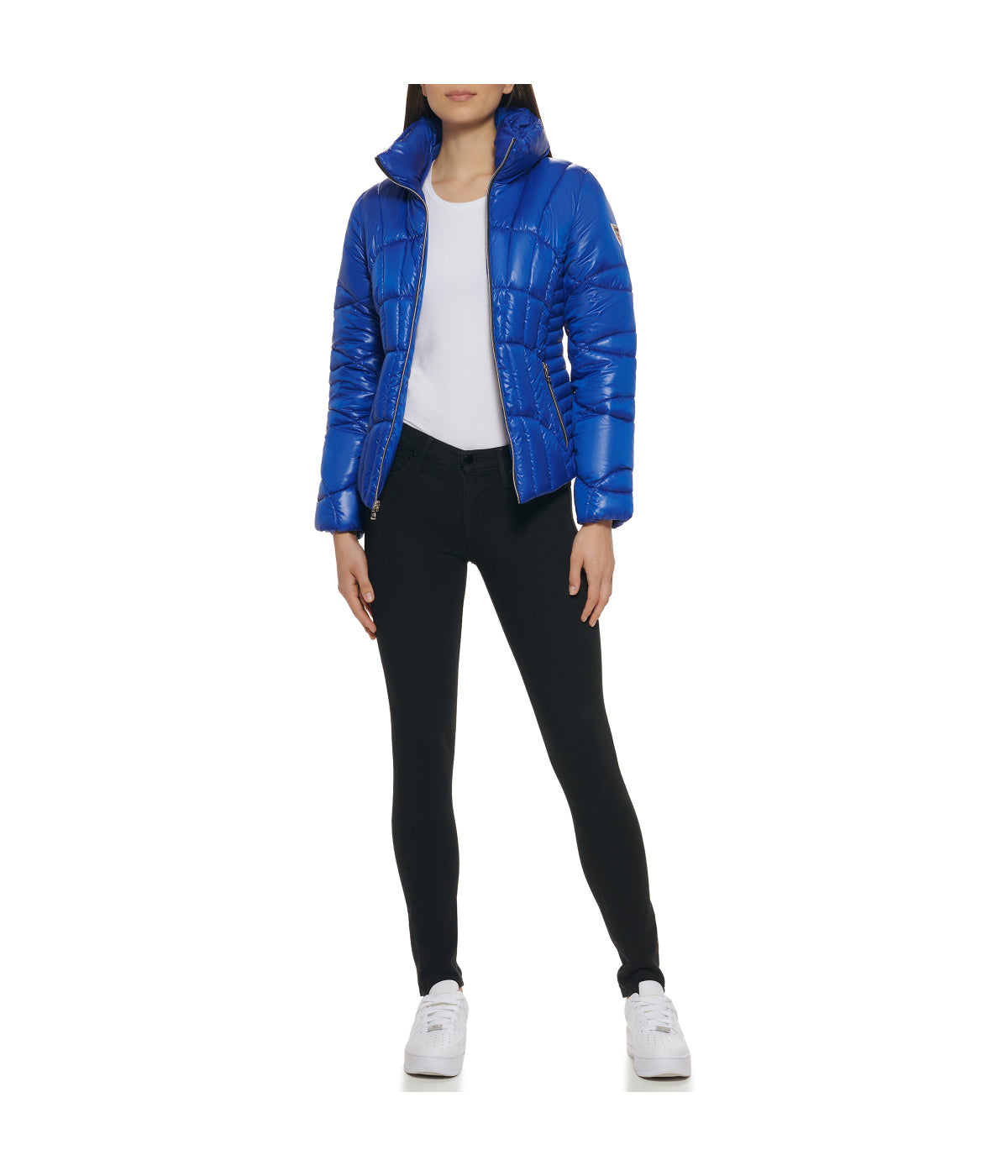 Quilted Puffer Jacket Indigo - Image 6