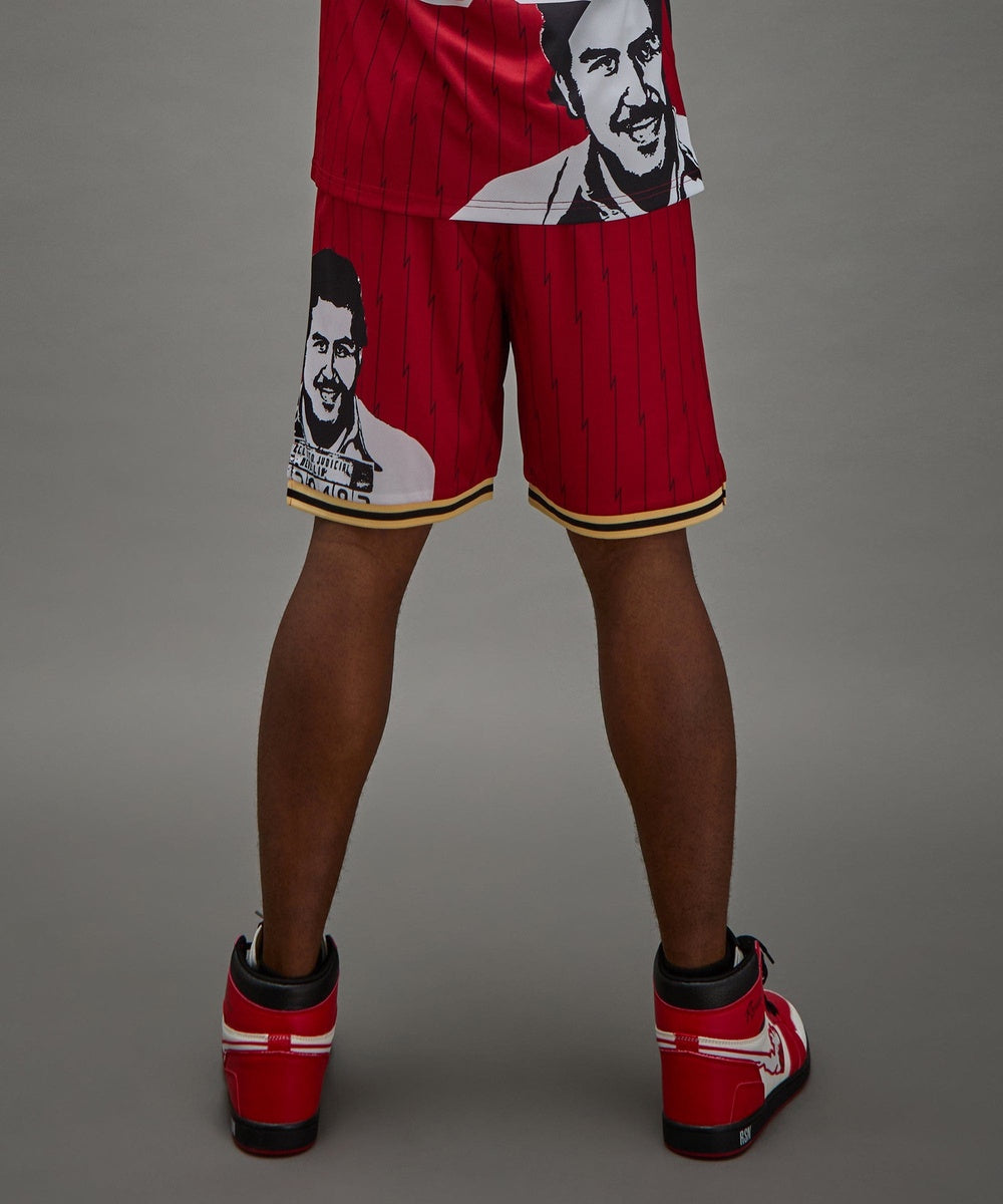 Pablo Basketball Shorts - Red - Image 7