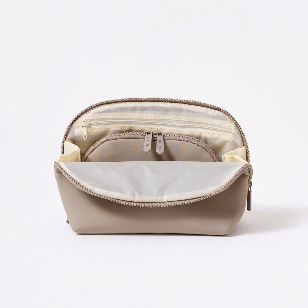 MAKEUP POUCH SET TAUPE - Image 4