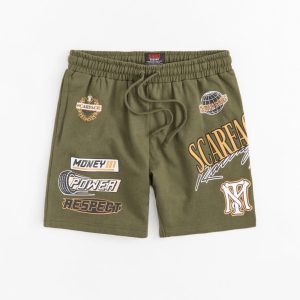 Scarface Racing Short - Olive Green