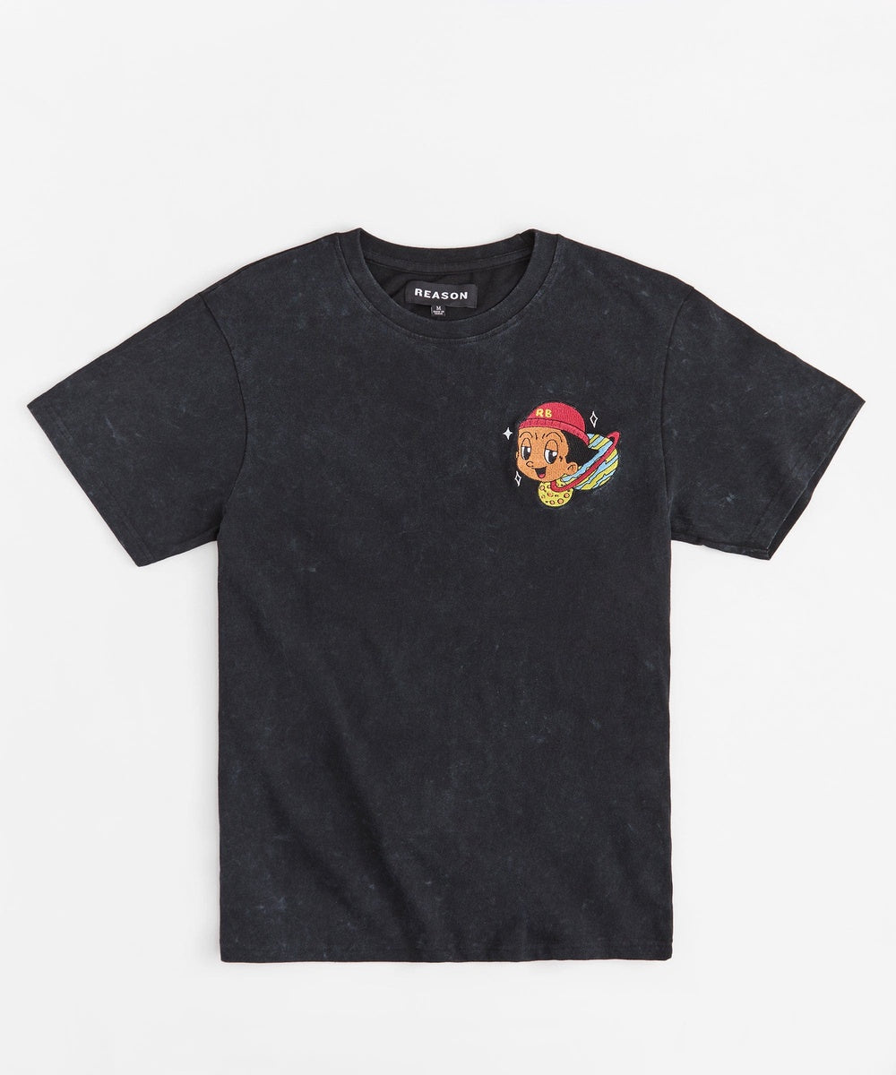 Take What's Yours Embroidered Short Sleeve Tee - Charcoal - Image 2