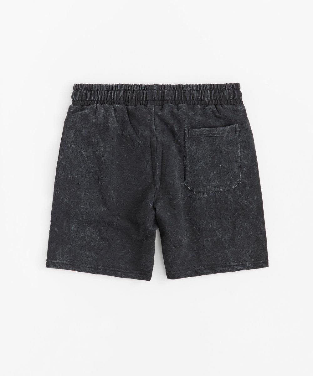 Bridges Burn Fleece Short - Washed Black - Image 3