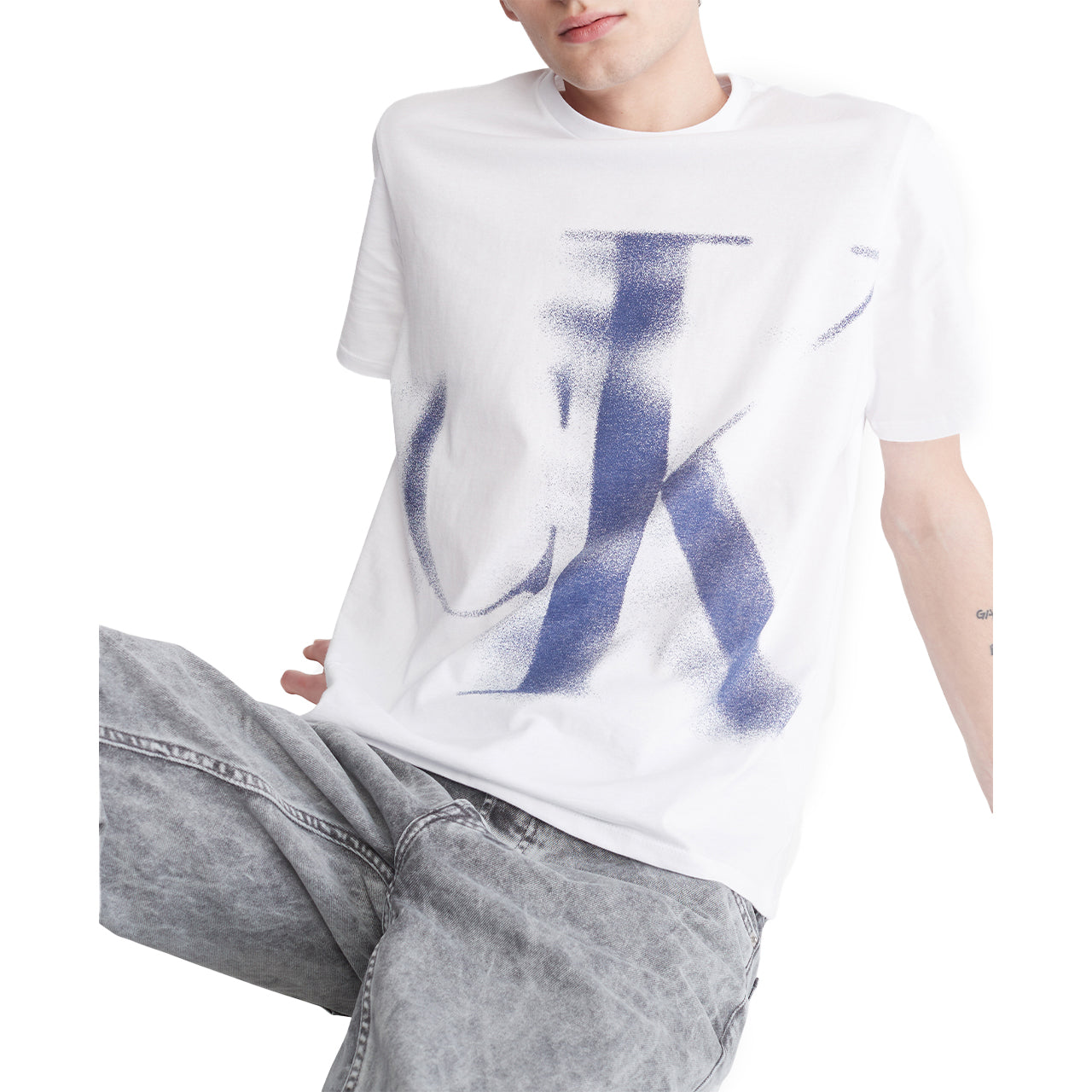 Short Sleeves Blur Logo Tee - Image 3