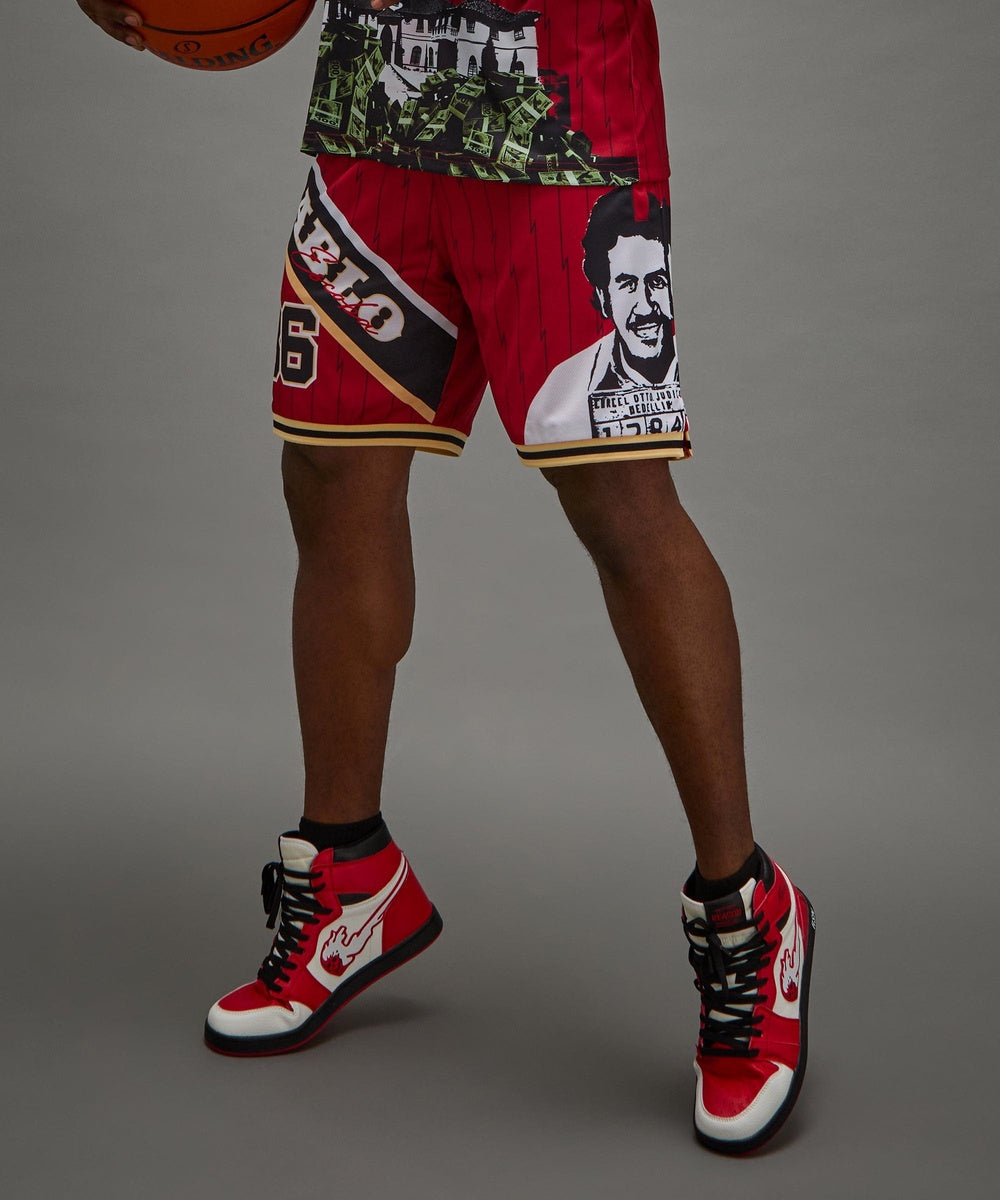 Pablo Basketball Shorts - Red - Image 16