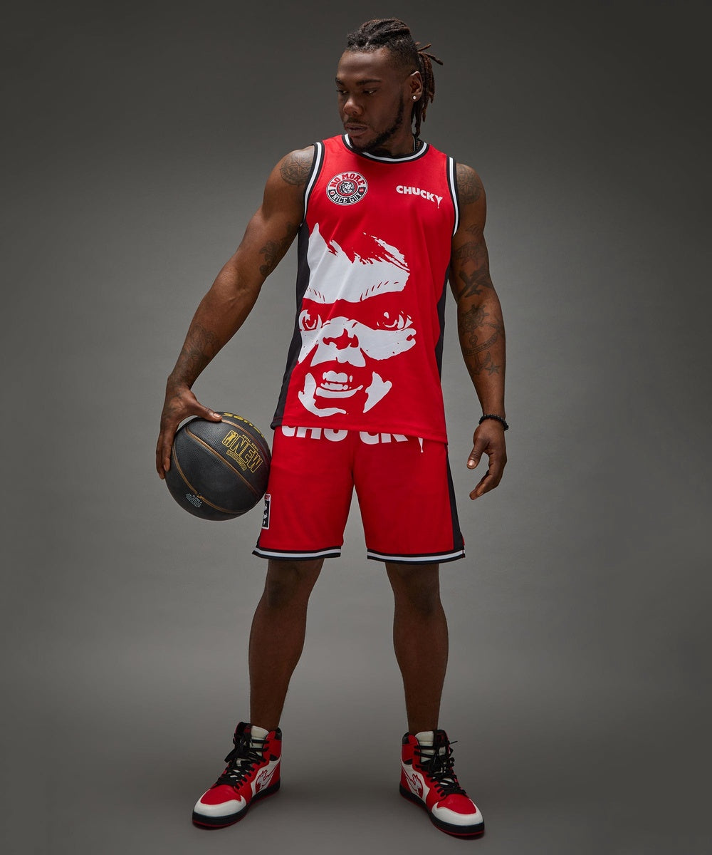 Chucky Basketball Short - Red - Image 8
