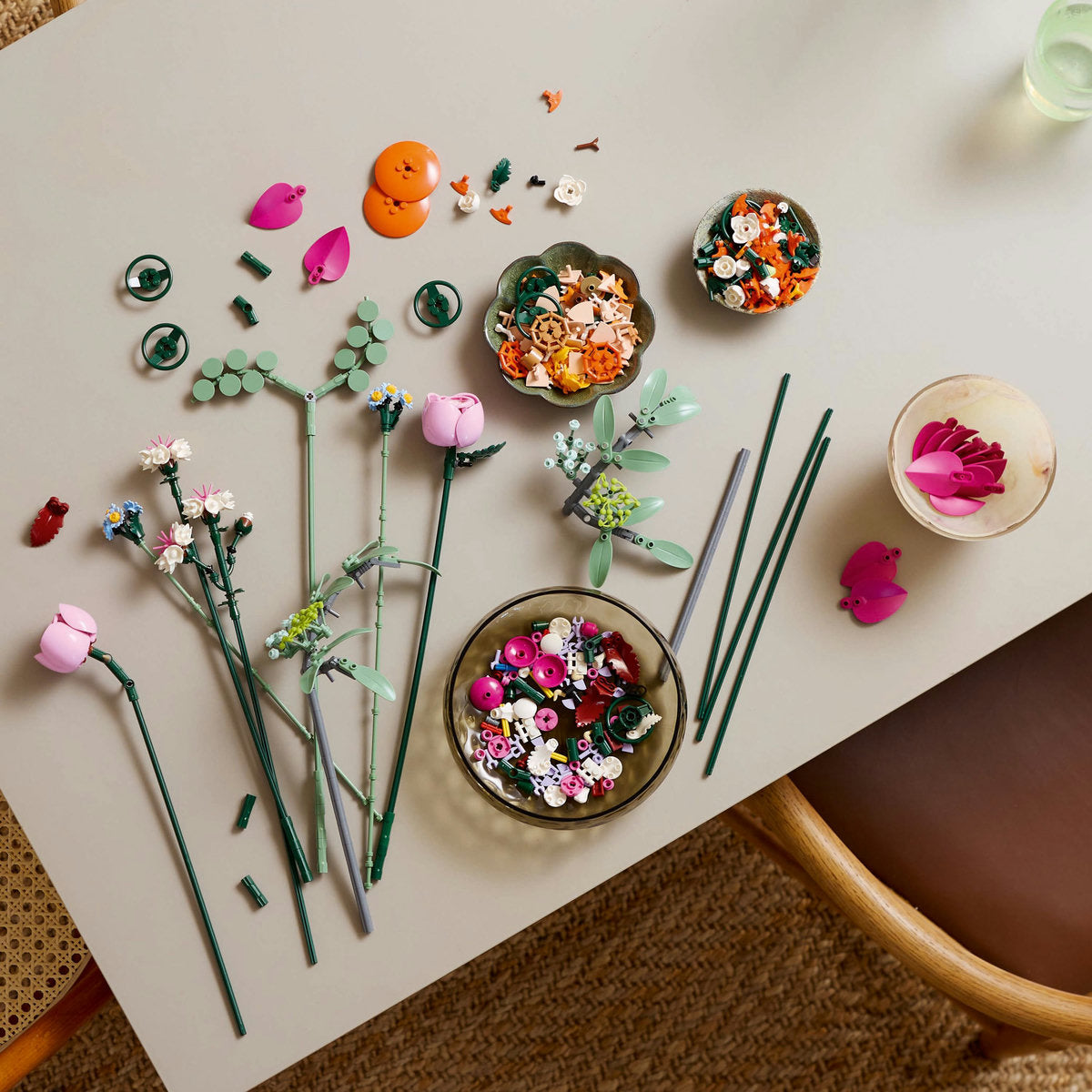 LEGO? Botanicals Pretty Pink Flower Bouquet Floral Decor 10342 - Image 5