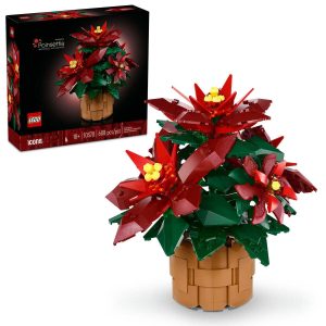LEGO? Icons Poinsettia Plant Decor Building Set 10370